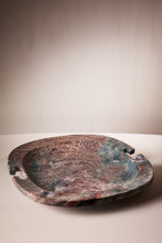 Load image into Gallery viewer, Matthew Fisher M.FISHER Carved Stone Marble Large Red Green Purple Teal White Designer Decorative Tray