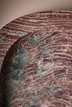 Load image into Gallery viewer, Matthew Fisher M.FISHER Carved Stone Marble Large Red Green Purple Teal White Designer Decorative Tray