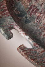 Load image into Gallery viewer, Matthew Fisher M.FISHER Carved Stone Marble Large Red Green Purple Teal White Designer Decorative Tray