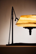 Load image into Gallery viewer, Matthew Fisher M.FISHER Carved Stone Marble Bronze White Onyx Lamp Lantern Decorative Sculpture