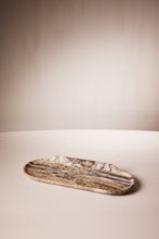 Load image into Gallery viewer, Matthew Fisher M.FISHER Stone Carved Marble Brown Designer Home Decor Accessory Sculpture Tray