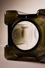 Load image into Gallery viewer, Matthew Fisher M.FISHER Glass Blown Large Black Translucent Vase Vessel Sculpture Decor Decorative