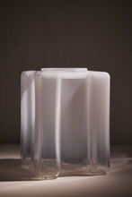 Load image into Gallery viewer, Matthew Fisher M.FISHER Glass Blown Large White Translucent Vase Vessel Sculpture Decor Decorative