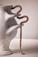 Load image into Gallery viewer, Matthew Fisher M.FISHER Stone Carved Marble Leather Large White Vase Home Decor Decorative Sculpture