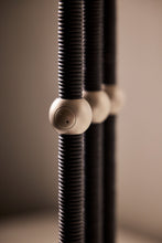 Load image into Gallery viewer, Matthew Fisher M.FISHER Carved Marble Stone Black White Side Table Sculpture Decorative Art Furniture