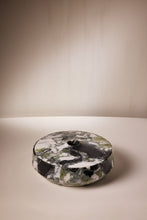 Load image into Gallery viewer, Matthew Fisher M.FISHER Carved Stone Marble Green Black White Gray Container Vase Decorative