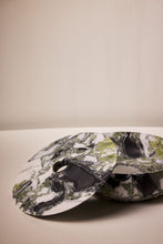 Load image into Gallery viewer, Matthew Fisher M.FISHER Carved Stone Marble Green Black White Gray Container Vase Decorative