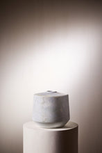Load image into Gallery viewer, Matthew Fisher M.FISHER Stone Carved Marble Large Blue Vase Container Sculpture Decorative