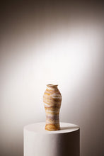 Load image into Gallery viewer, Matthew Fisher M.FISHER Stone Carved Marble Onyx Small White Art Vase Sculpture Home Decorative
