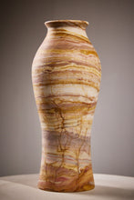 Load image into Gallery viewer, Matthew Fisher M.FISHER Stone Carved Marble Onyx Small White Art Vase Sculpture Home Decorative