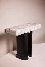 Load image into Gallery viewer, Matthew Fisher M.FISHER Carved Marble Basalt Black White Green stone Furniture Console Table