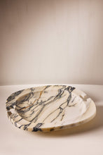 Load image into Gallery viewer, Matthew Fisher M.FISHER Carved Marble Stone Large White Bowl Tray home Decor Decorative Sculpture