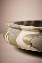 Load image into Gallery viewer, Matthew Fisher M.FISHER Carved Marble Large Green Tray Bowl Home Decor Object Decorative Accessory
