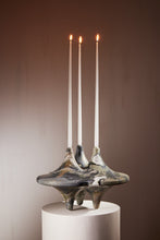 Load image into Gallery viewer, Matthew Fisher M.FISHER Stone carved marble green black gray decorative sculpture candelabra