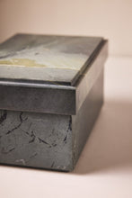 Load image into Gallery viewer, M. Fisher Marble Stone Box Square Container Decorative Marsh Green 5
