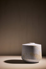 Load image into Gallery viewer, M. Fisher Urn Marble Stone Decorative Azul Cielo Container Luxury Blue Gray 3