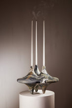 Load image into Gallery viewer, Matthew Fisher M.FISHER Stone carved marble green black gray decorative sculpture candelabra