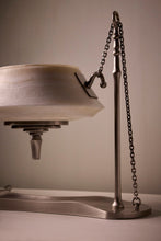 Load image into Gallery viewer, Matthew Fisher M.FISHER Carved Stone Marble Bronze White Onyx Lamp Lantern Decorative Sculpture