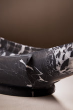 Load image into Gallery viewer, Matthew Fisher M.FISHER Stone Carved Marble Bowl Tray Black White Designer Decorative Home decor

