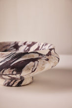 Load image into Gallery viewer, Matthew Fisher M.FISHER Stone Carved Marble Large Calacatta Viola White Red Purple Bowl Decorative 

