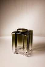 Load image into Gallery viewer, Matthew Fisher M.FISHER Glass Blown Large Black Translucent Vase Vessel Sculpture Decor Decorative

