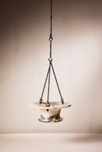 Load image into Gallery viewer, Matthew Fisher M.FISHER Stone Carved Marble White Cream Teal Silver Decorative Designer Hanging Vase 

