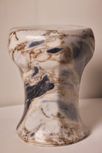 Load image into Gallery viewer, Matthew Fisher M.FISHER Marble Blue Brown White Side Table Furniture Stone Decorative Home Decor 

