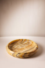 Load image into Gallery viewer, Matthew Fisher M.FISHER Carved Marble Large yellow Tray Bowl Stone Designer Decorative home decor

