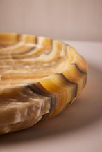 Load image into Gallery viewer, Matthew Fisher M.FISHER Carved Marble Large yellow Tray Bowl Stone Designer Decorative home decor

