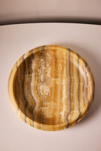 Load image into Gallery viewer, Matthew Fisher M.FISHER Carved Marble Large yellow Tray Bowl Stone Designer Decorative home decor


