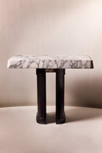 Load image into Gallery viewer, Matthew Fisher M.FISHER Carved Marble Basalt Black White Green stone Furniture Console Table 

