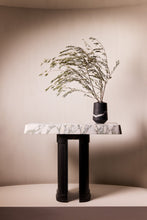 Load image into Gallery viewer, Matthew Fisher M.FISHER Carved Marble Basalt Black White Green stone Furniture Console Table 

