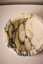 Load image into Gallery viewer, Matthew Fisher M.FISHER Carved Marble Stone Large White Bowl Tray home Decor Decorative Sculpture

