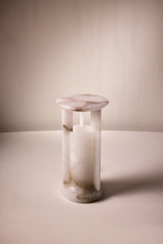 Load image into Gallery viewer, Matthew Fisher M.FISHER carved marble stone table lamp lantern home decor decorative sculpture 

