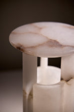 Load image into Gallery viewer, Matthew Fisher M.FISHER carved marble stone table lamp lantern home decor decorative sculpture 

