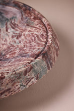 Load image into Gallery viewer, M. Fisher Large Bowl Decorative Stone Water Lily Red Blue Marble 5
