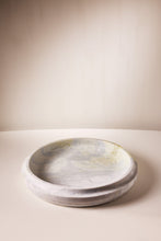 Load image into Gallery viewer, M. Fisher Large Bowl Marble White Lagoon Blue Decorative Stone 1

