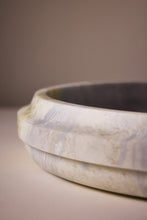 Load image into Gallery viewer, M. Fisher Large Bowl Marble White Lagoon Blue Decorative Stone 2
