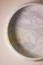 Load image into Gallery viewer, M. Fisher Large Bowl Marble White Lagoon Blue Decorative Stone 4

