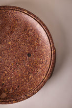Load image into Gallery viewer, M. Fisher Large Decorative Bowl Tray Stone Marble Spotted Arrabida Red Orange 3
