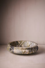 Load image into Gallery viewer, M. Fisher Large Round Bowl Marble Naxos Green Decorative 1
