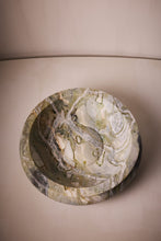 Load image into Gallery viewer, M. Fisher Large Round Bowl Marble Naxos Green Decorative 3
