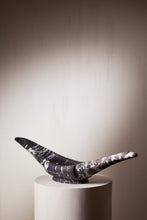 Load image into Gallery viewer, M. Fisher Marble Bowl Large Nero Antico Black White Decorative 1
