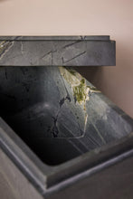 Load image into Gallery viewer, M. Fisher Marble Stone Box Square Container Decorative Marsh Green 4
