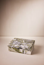 Load image into Gallery viewer, M. Fisher Marble Stone Box Square Large Container Decorative Lichen Black White Green 1
