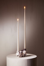 Load image into Gallery viewer, Matthew Fisher M.FISHER Stone Carved Marble Calacatta Viola Purple White Home Decor Candelabra Decorative Art

