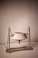 Load image into Gallery viewer, Matthew Fisher M.FISHER Carved Stone Marble Bronze White Onyx Lamp Lantern Decorative Sculpture 

