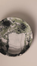 Load and play video in Gallery viewer, Matthew Fisher M.FISHER Carved Stone Marble Green Black White Gray Container Vase Decorative 

