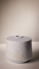 Load and play video in Gallery viewer, Matthew Fisher M.FISHER Carved Stone Marble Green Blue Gray Container Vase Decor Home Decorative

